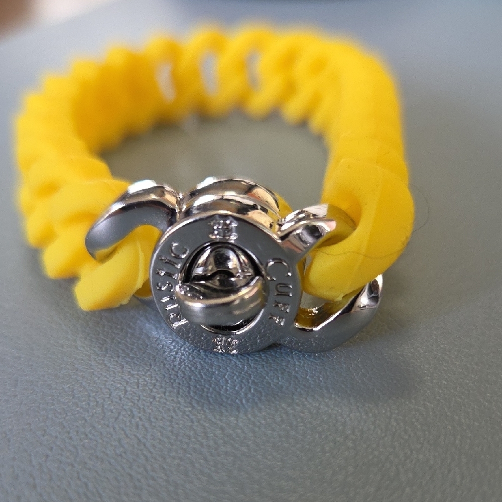 Rustic Cuff Yellow Bracelet Set - Picture 3 of 6